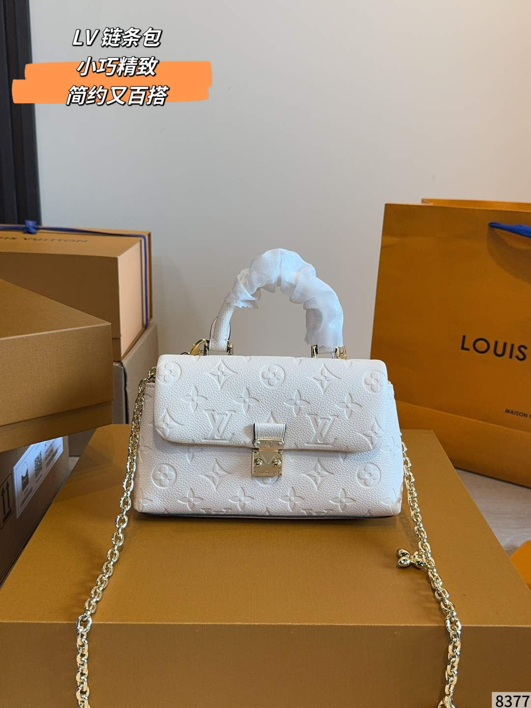 LV Luxury Monogram Handbag Monogram Canvas Cowhide Leather
